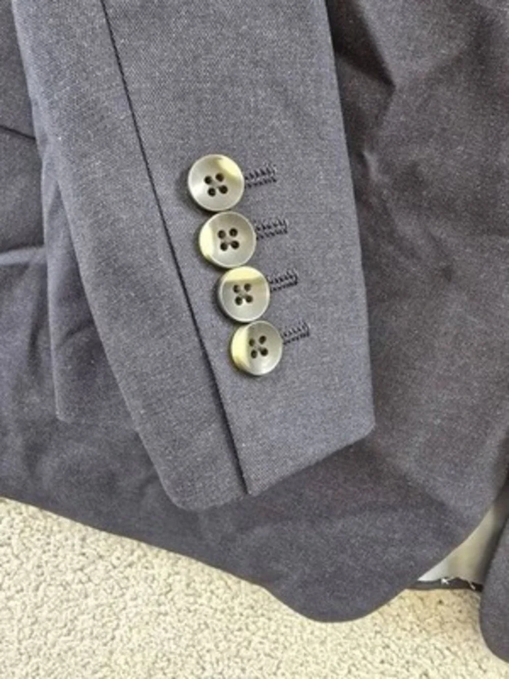J. M. Haggar Premium Stretch Classic Fit Suit Jacket Men's 50 Dark Navy L/S